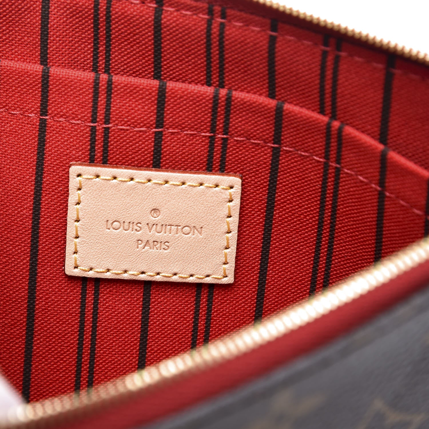 Louis Vuitton Monogram Neverfull MM GM Pochette Cherry 8 of 10