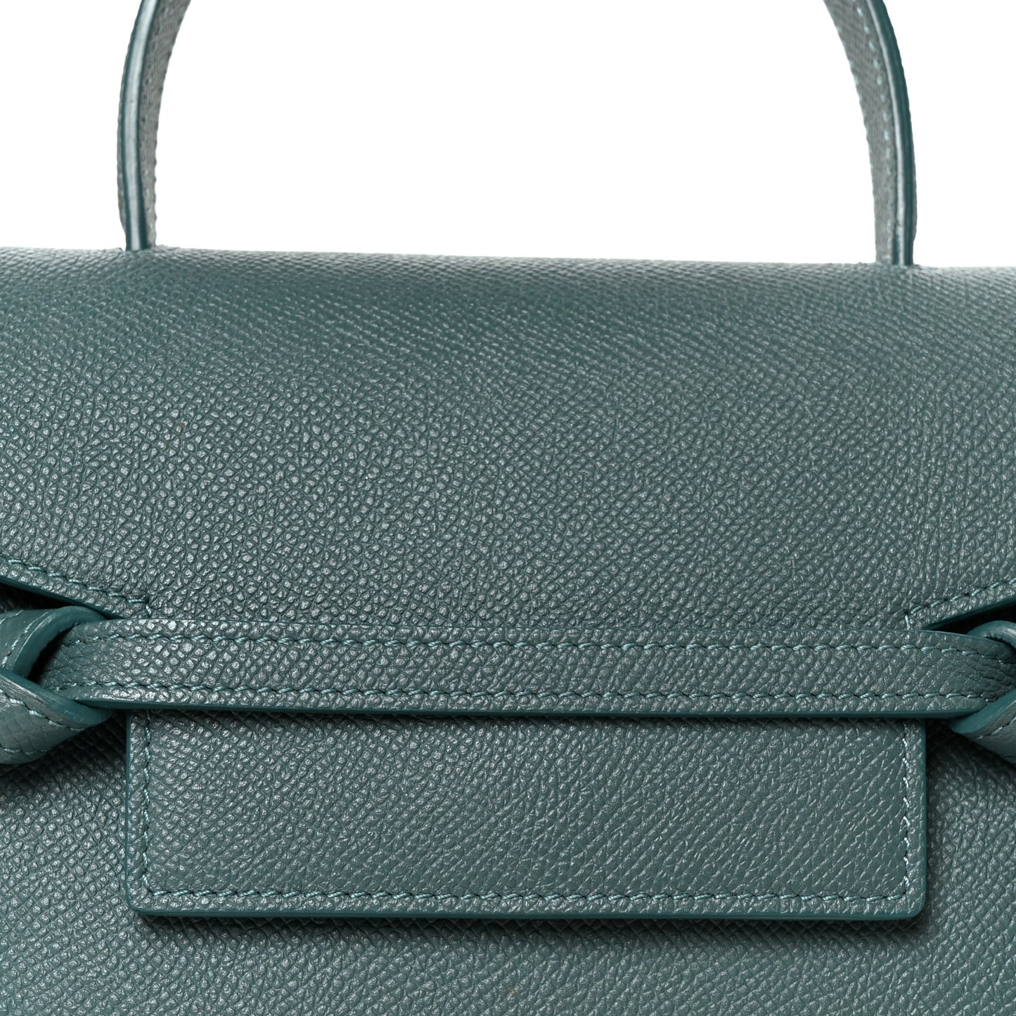 Grained Calfskin Nano Belt Bag Celadon