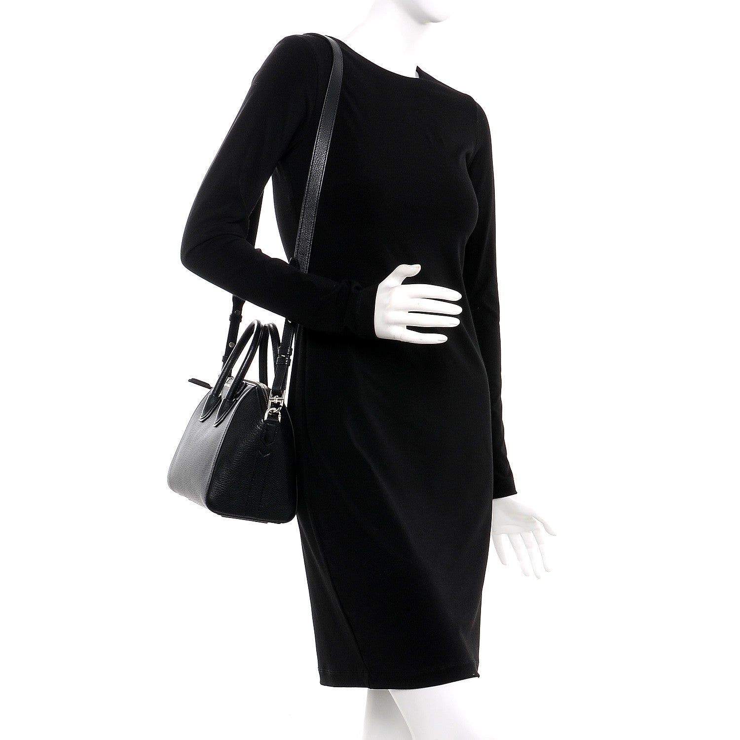 Givenchy Sugar Goatskin Mini Antigona Black 2 of 9