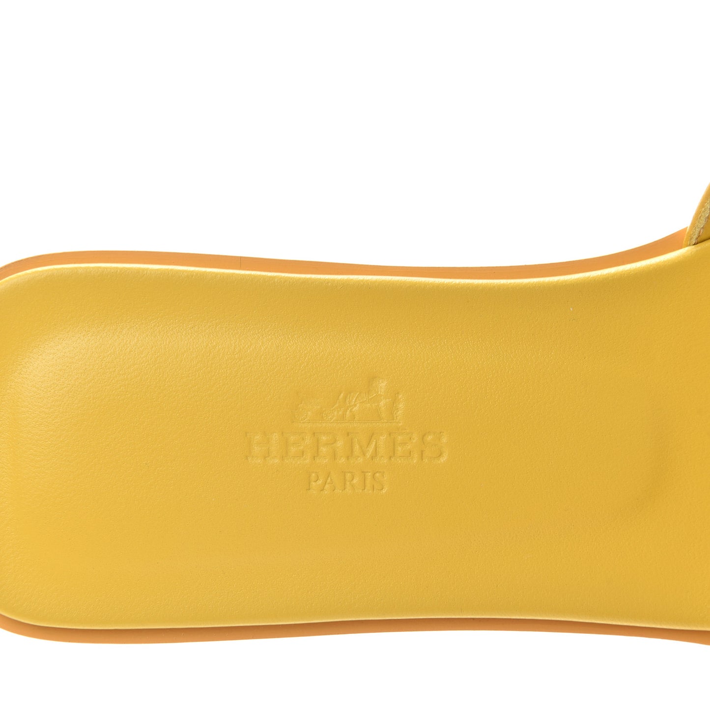 Calfskin Oran Sandals 36 Jaune Citron