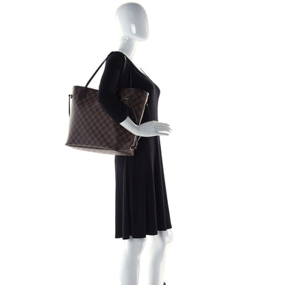 Louis Vuitton Damier Ebene Neo Neverfull MM Rose Ballerine 3 of 5