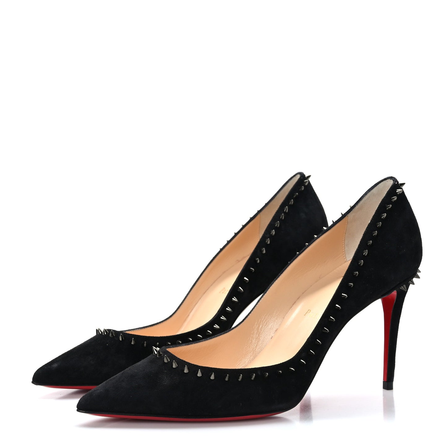 Veau Velours Anjalina 85 Pumps 38 Black Gun