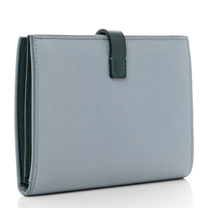 Celine Grained Calfskin Medium Multifunction Strap Wallet Pale Blue 3 of 7
