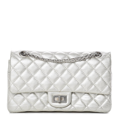 Chanel Metallic Aged Calfskin 2.55 Reissue 225 Flap Silver 1 of 11