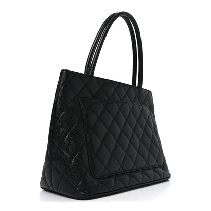 Chanel Caviar Quilted Medallion Tote Black 3 of 10