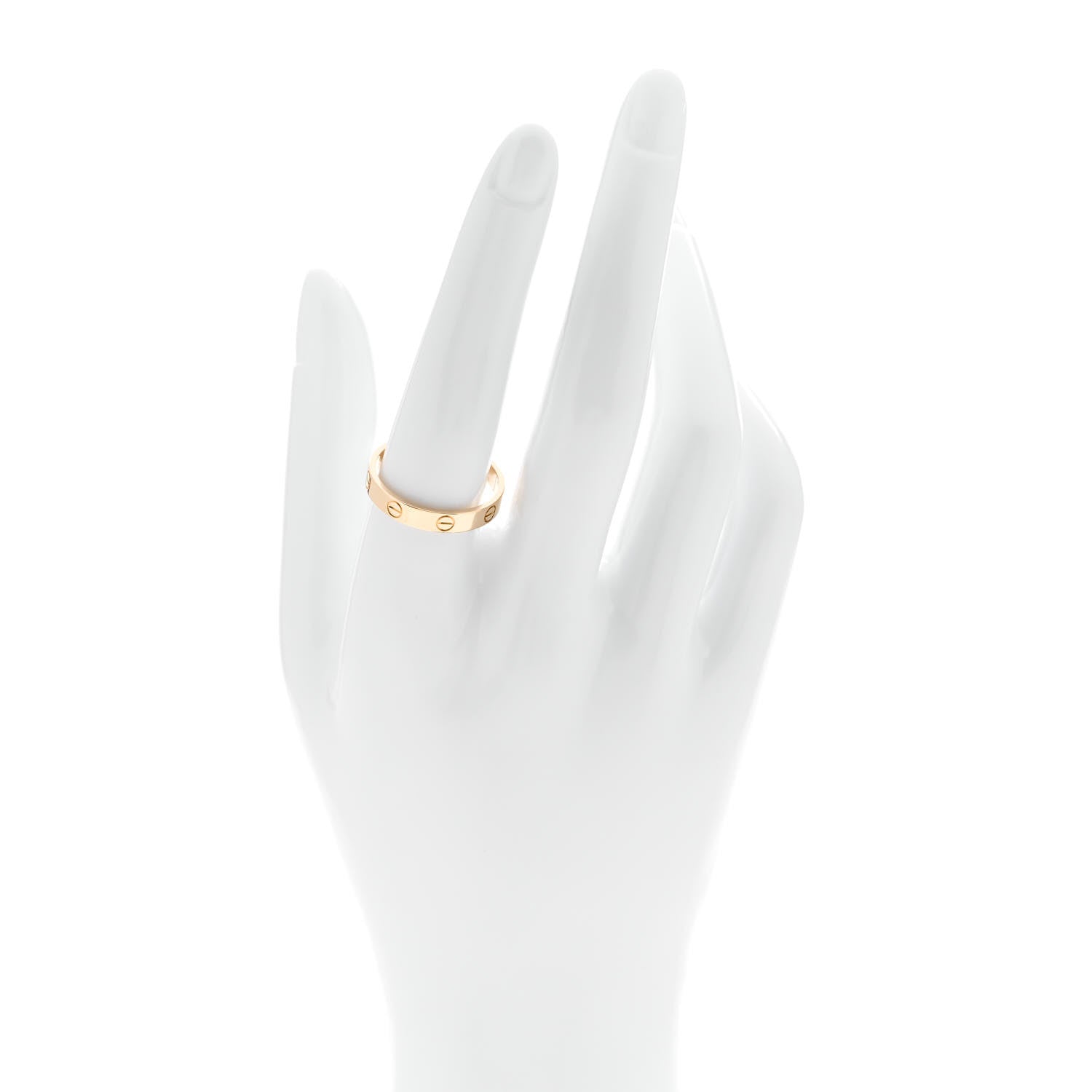 Cartier 18K Yellow Gold 3.5mm LOVE Wedding Band Ring 59 8.75 2 of 4