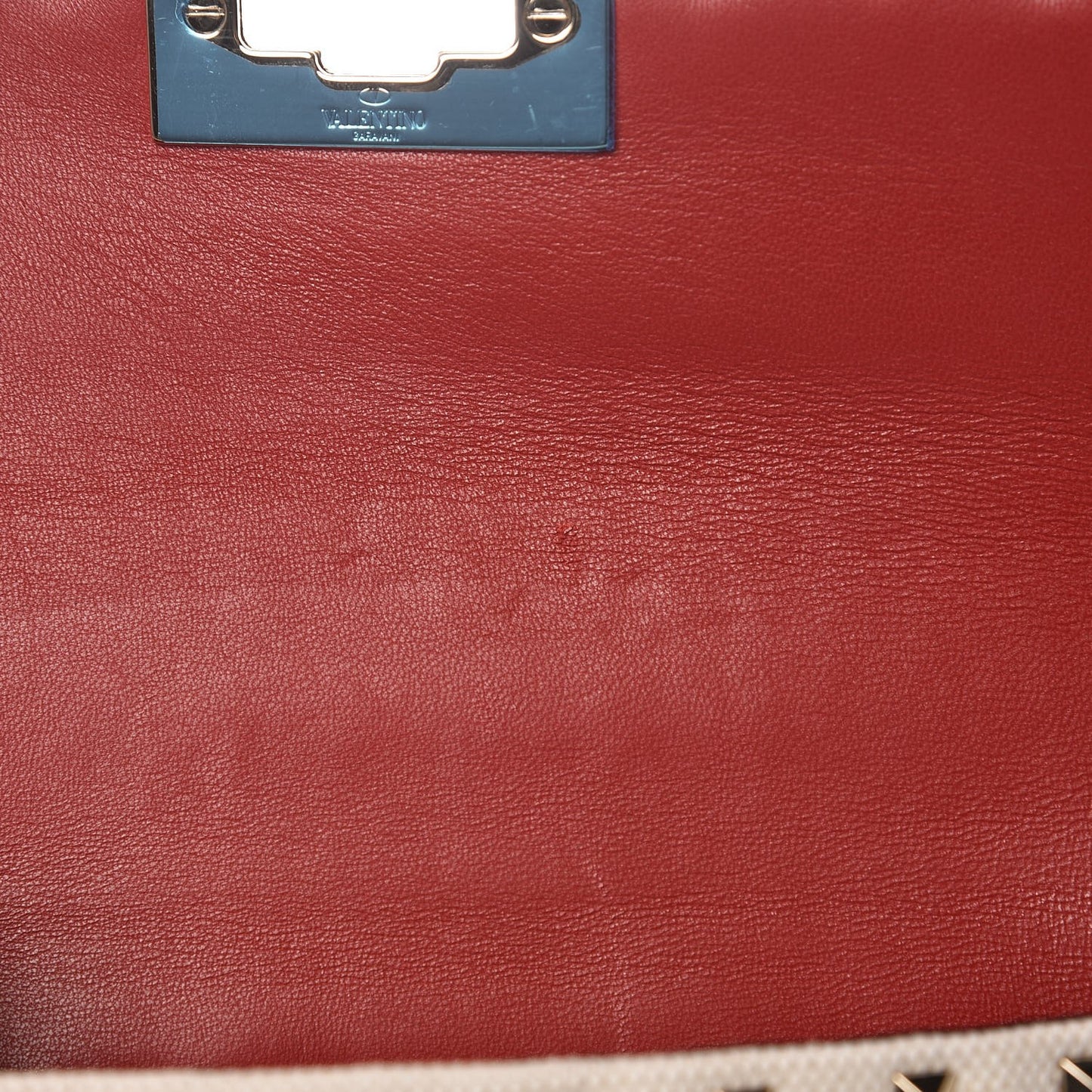 Canvas Sequin Embroidered Small Rockstud Spike Shoulder Bag Multicolor