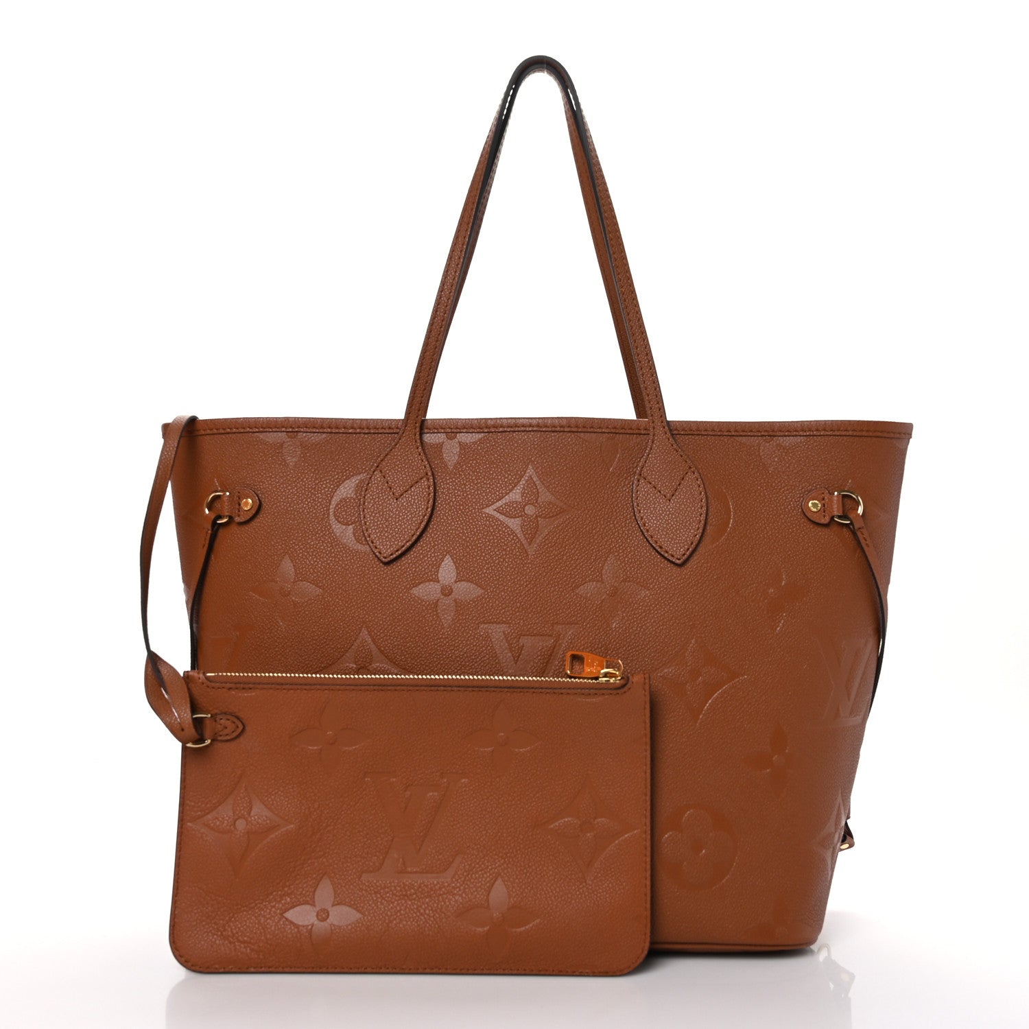 Louis Vuitton Empreinte Monogram Giant Neverfull MM Cognac 1 of 9