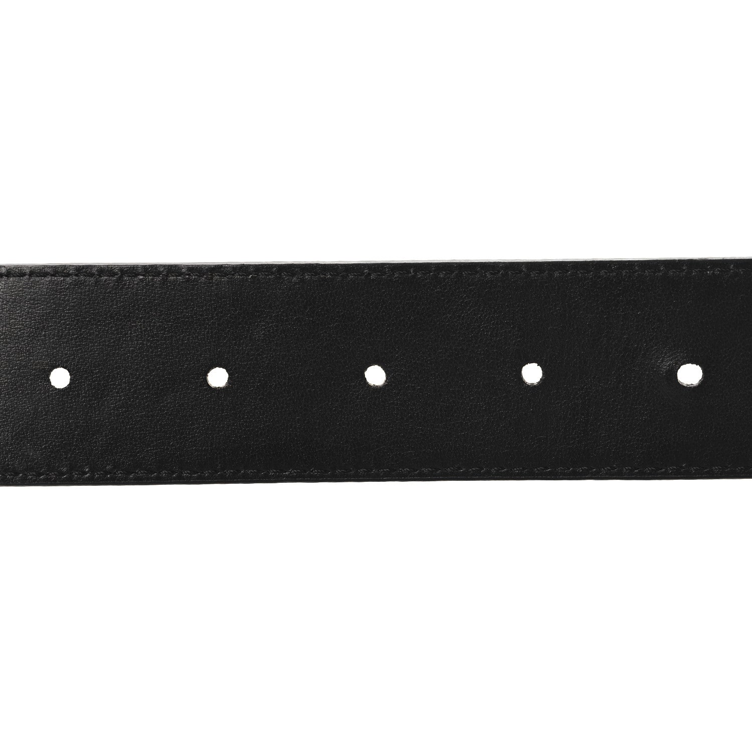 Louis Vuitton Calfskin Crystal 35MM LV Circle Tresor Belt 80 32 Black 4 of 6