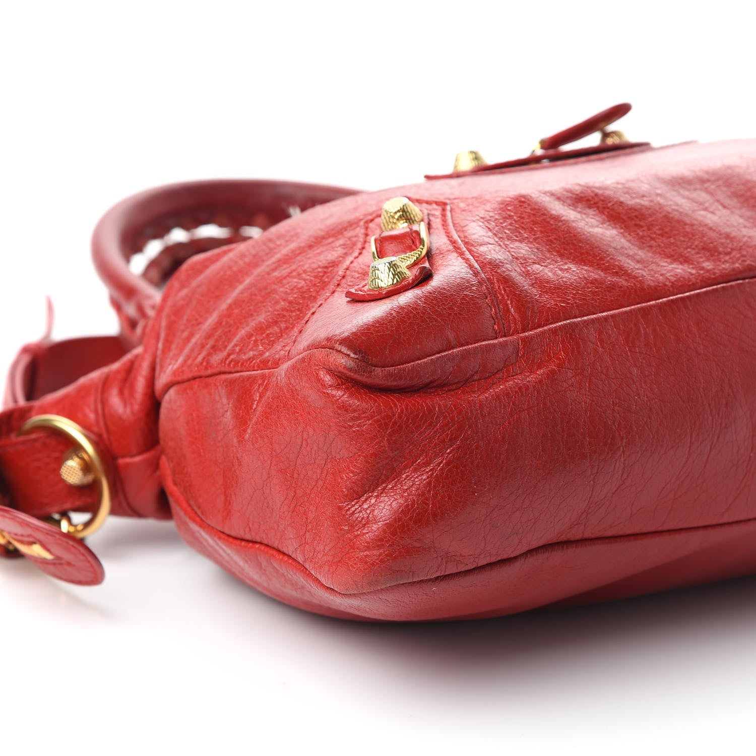 Balenciaga Agneau Giant 12 Gold Hardware Town Rouge Lipstick 6 of 10