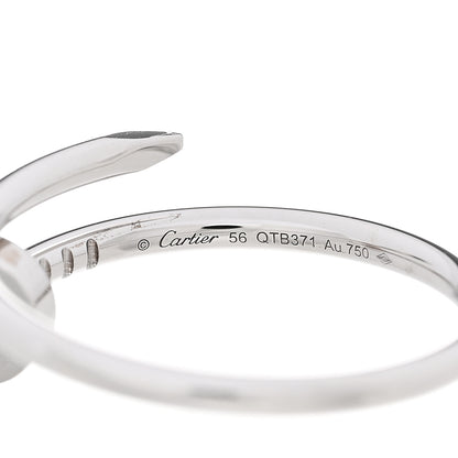 Cartier 18K White Gold Small Juste Un Clou Ring 56 7.5 4 of 8