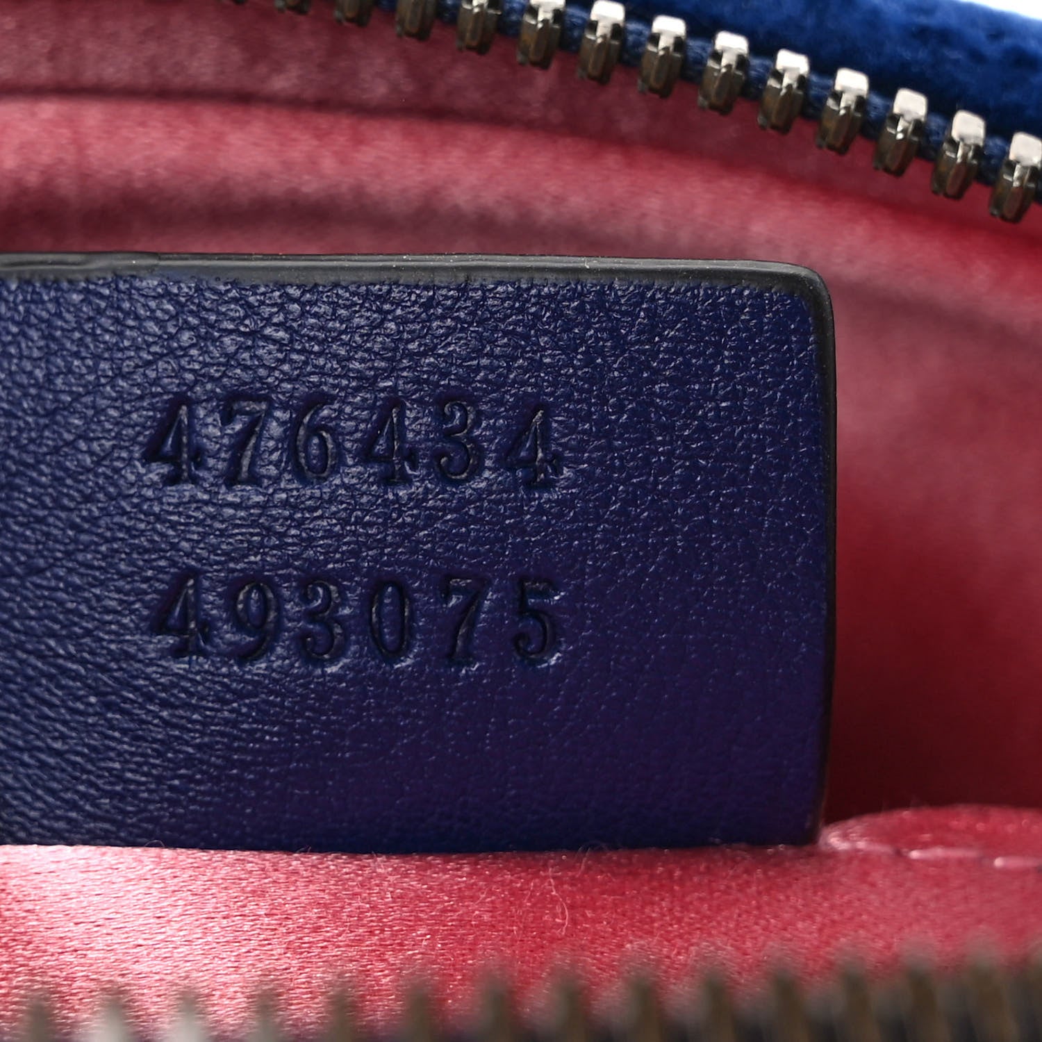 Gucci Velvet Matelasse GG Marmont Belt Bag 85 34 Cobalt Blue 7 of 9