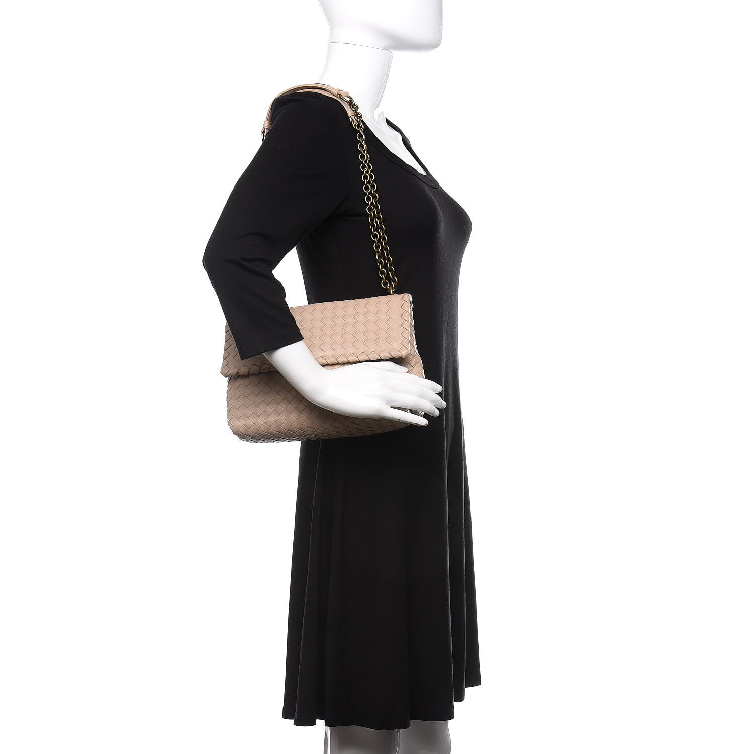 Bottega Veneta Nappa Intrecciato Medium Olimpia Bag Fume 2 of 9