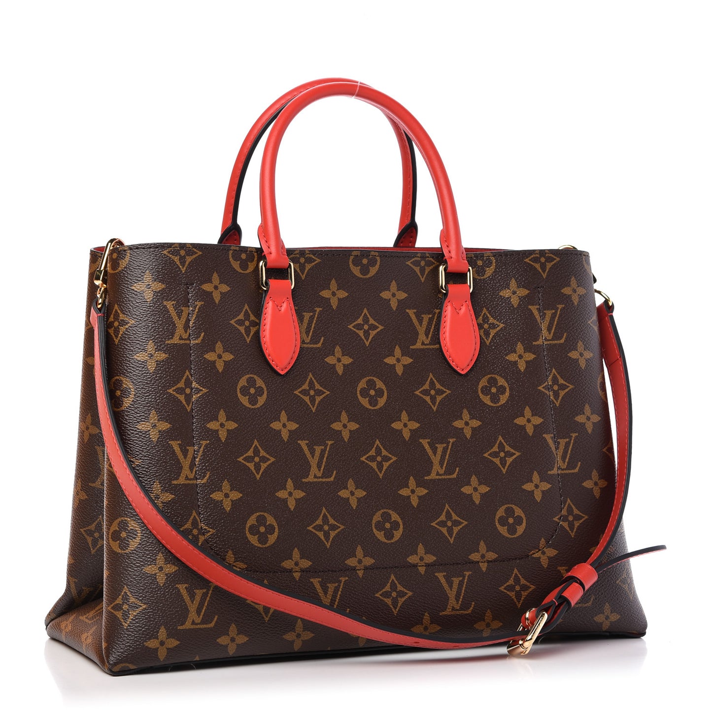 Monogram Flower Tote Coquelicot