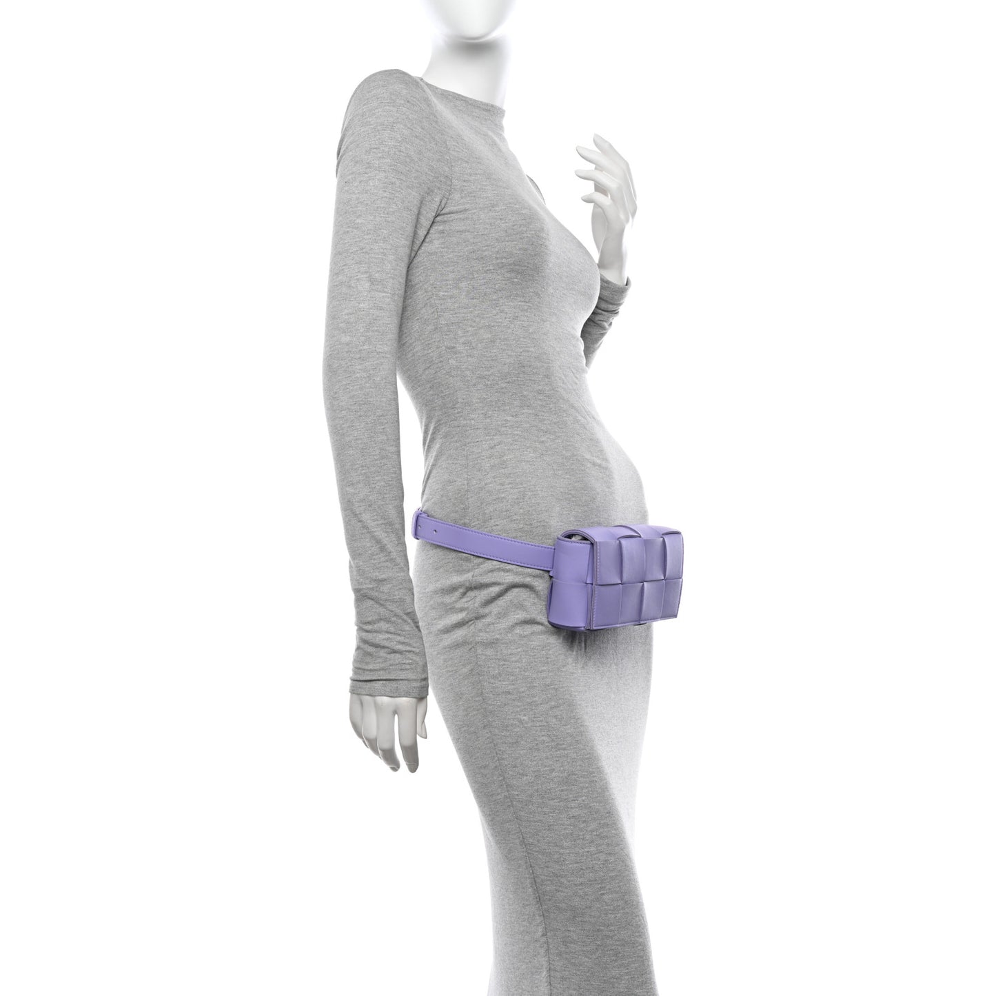 Nappa Maxi Intreccio The Belt Cassette Bag Wisteria
