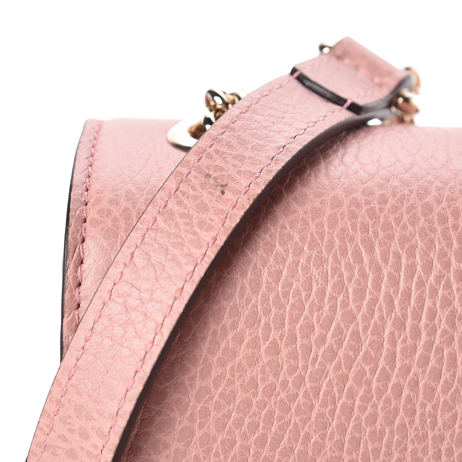 Gucci Dollar Calfskin Small Interlocking G Shoulder Bag Soft Pink 8 of 11