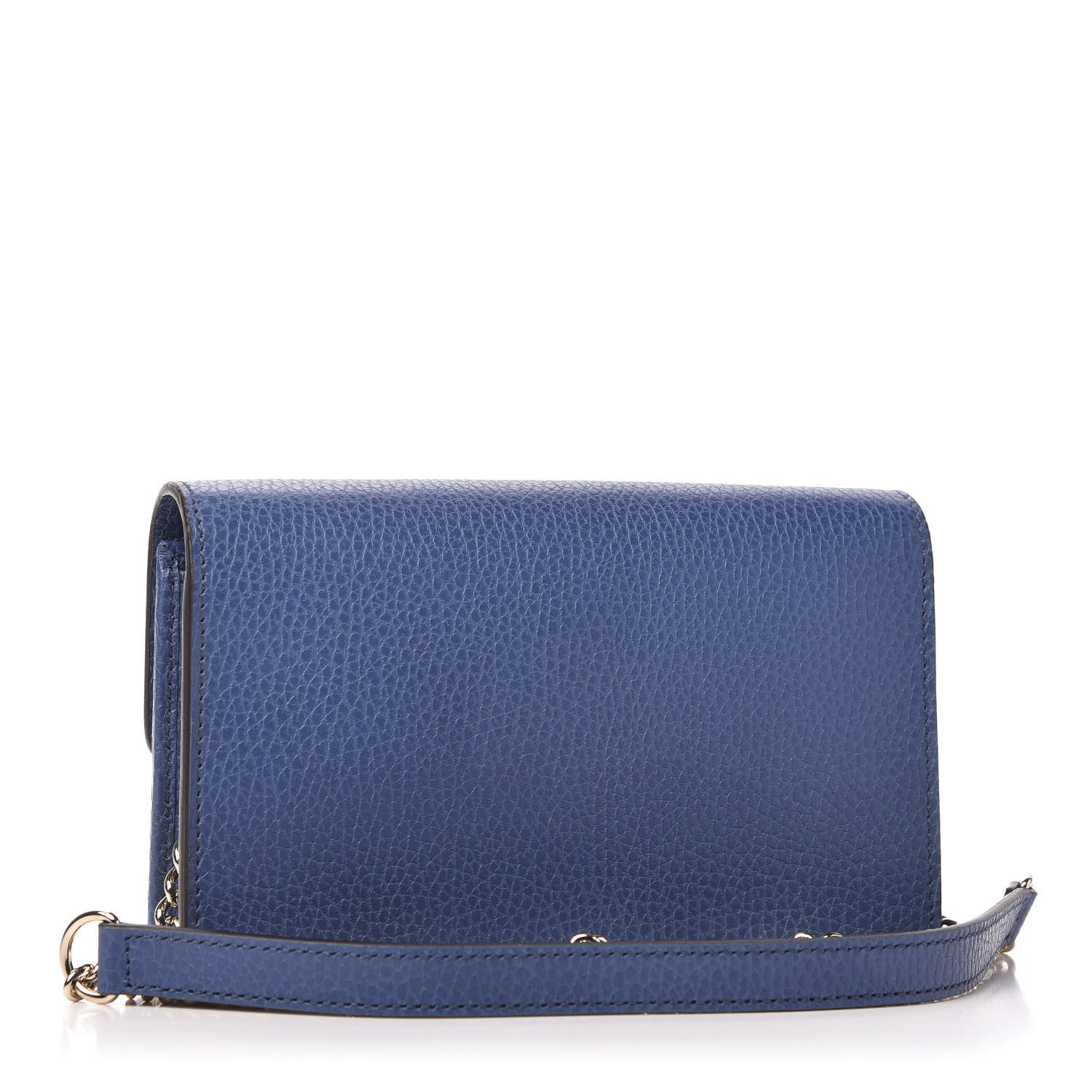 Gucci Dollar Calfskin Interlocking G Chain Wallet Caspian 3 of 11