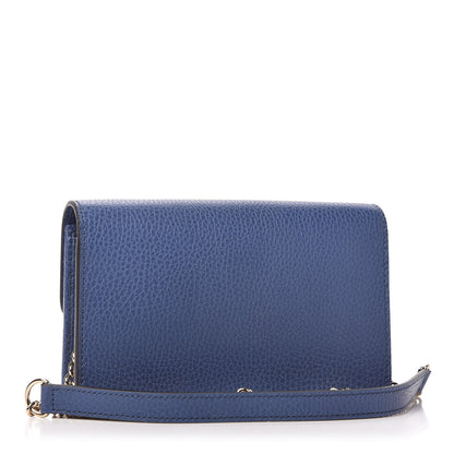 Gucci Dollar Calfskin Interlocking G Chain Wallet Caspian 3 of 11