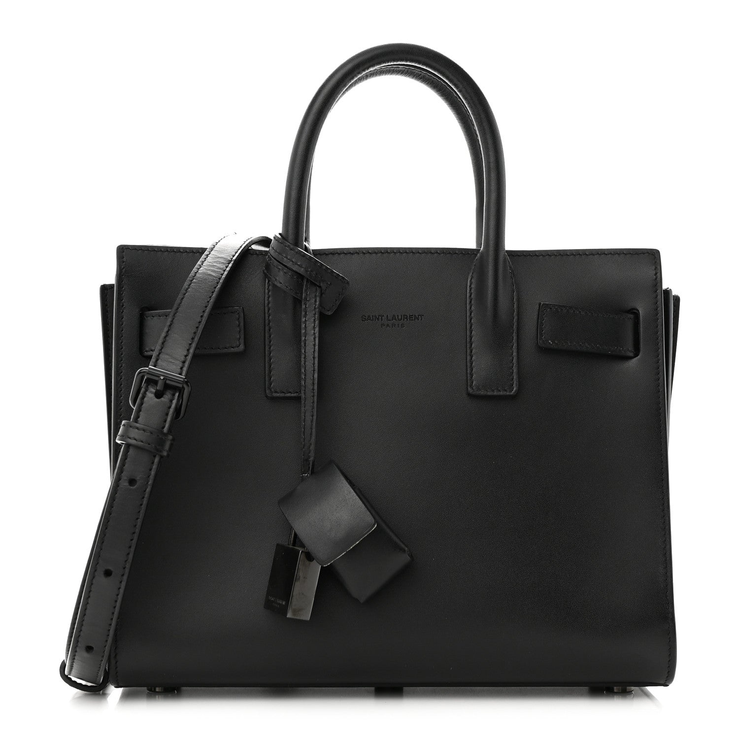 Saint Laurent Calfskin Nano Sac De Jour Black 1 of 15