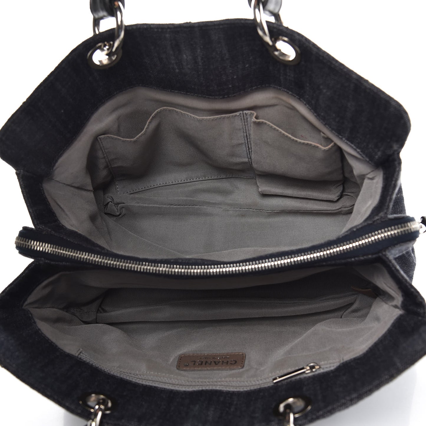 Denim Quilted Timeless Tote Dark Blue