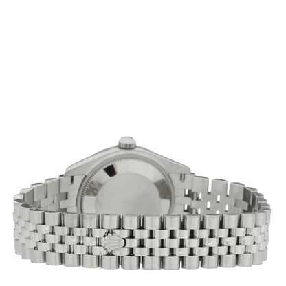 Rolex Stainless Steel 18K White Gold Diamond Bezel 31mm Oyster Perpetual Datejust Watch Dark Grey 278384RBR 3 of 5