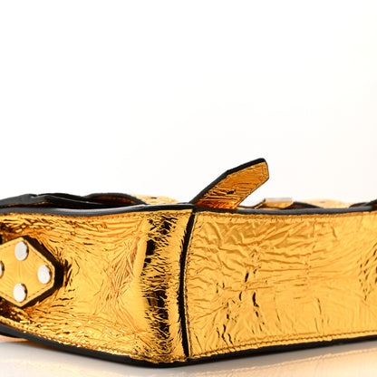 Proenza Schouler Metallic Paper Lambskin PS1 Mini Pouch Messenger Gold 8 of 10