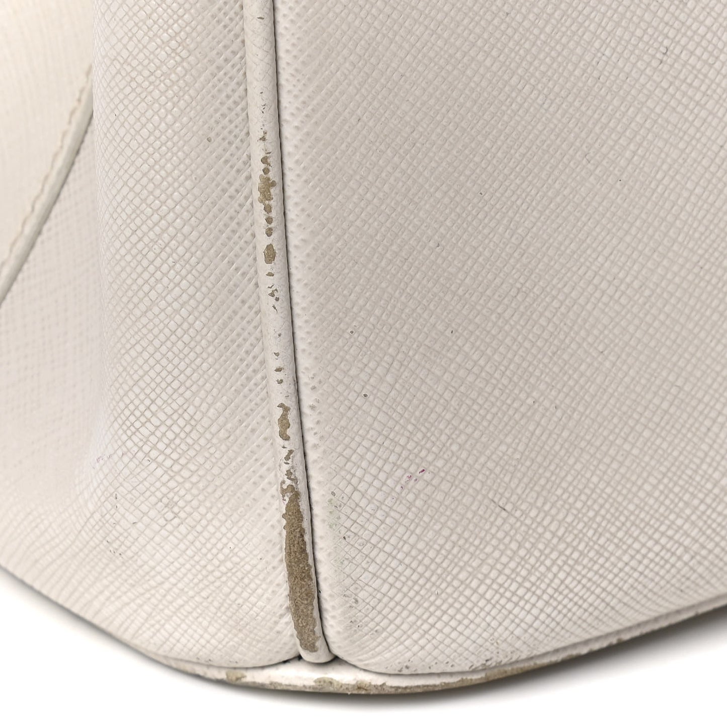 Saffiano Small Galleria Double Zip Tote Talco
