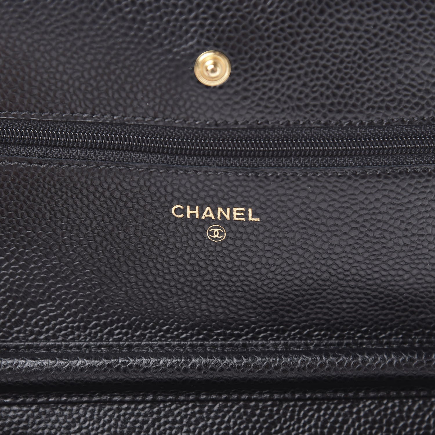 Chanel Caviar Quilted Wallet On Chain WOC Black 6 of 12