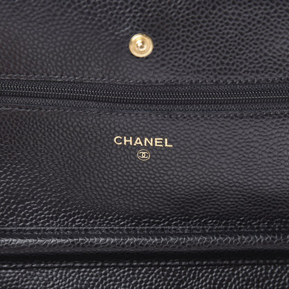 Chanel Caviar Quilted Wallet On Chain WOC Black 6 of 12