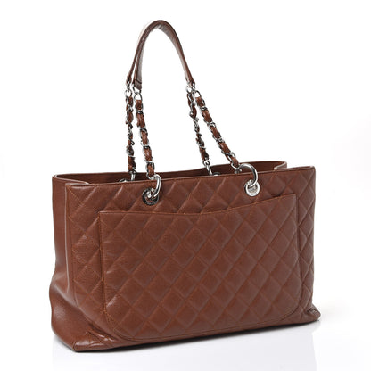 Chanel Caviar Quilted XL Grand Shopping Tote GST Brown 2 of 9
