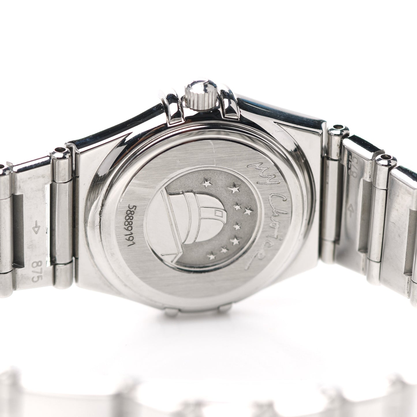 Stainless Steel Diamond Mother of Pearl 23mm Constellation My Choice Quartz Watch 1566.76
