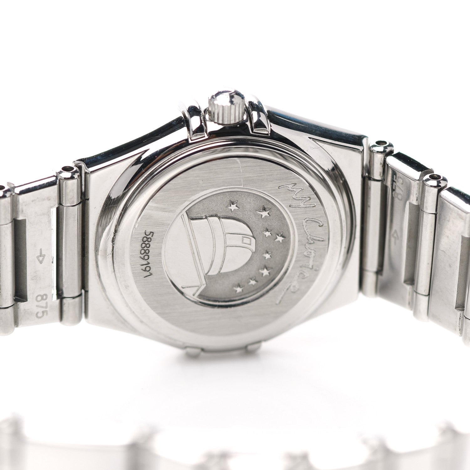 Omega Stainless Steel Diamond Mother of Pearl 23mm Constellation My Choice Quartz Watch 1566.76 4 of 4
