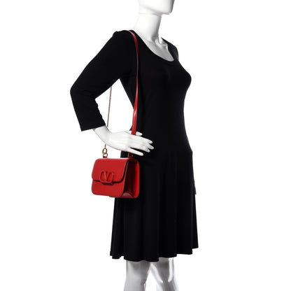 Valentino Garavani Smooth Calfskin Small VSling Shoulder Bag Red 2 of 9