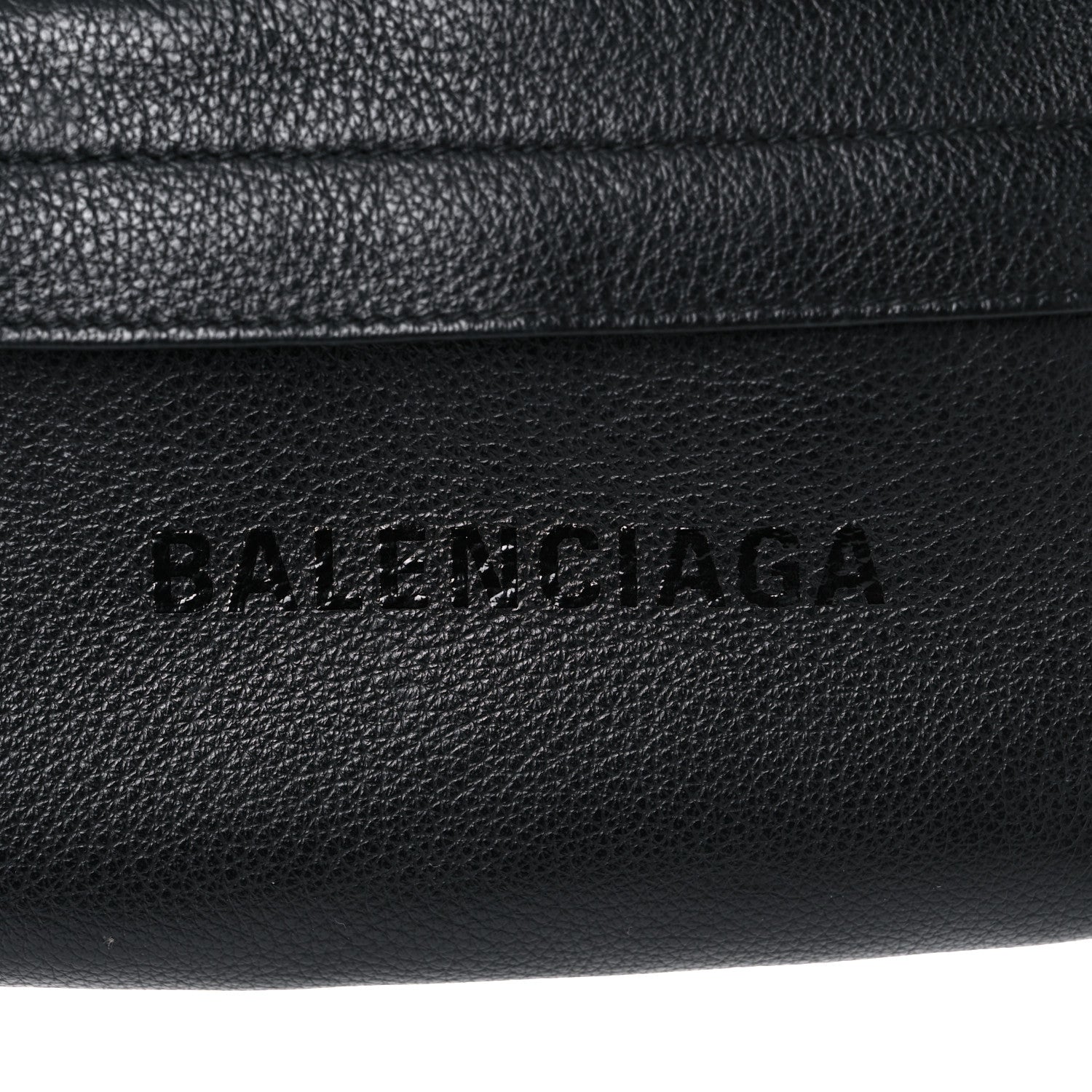 Balenciaga Smooth Calfskin Logo Large Everyday Beltpack Black 9 of 13
