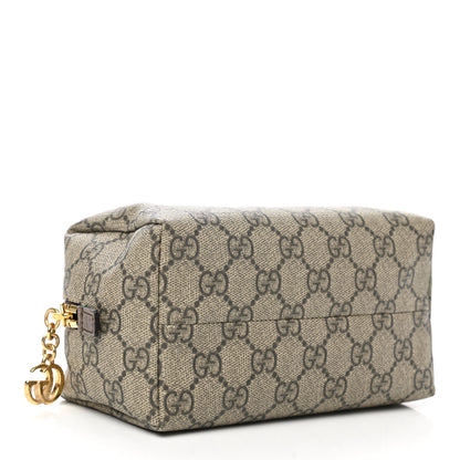 Gucci Soft GG Supreme Monogram Calfskin Medium Ophidia Cosmetic Case Beige Ebony New Acero 4 of 9