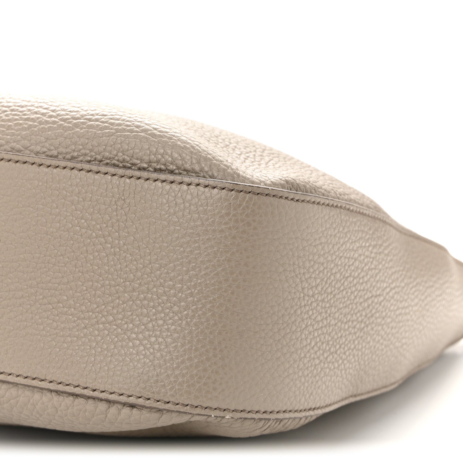 Prada Vitello Daino Soft Large Zippered Messenger Hobo Argilla 10 of 10