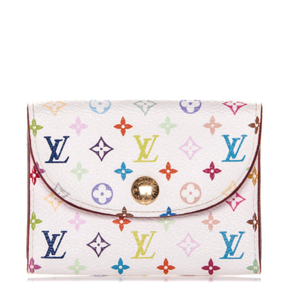 Louis Vuitton Monogram Multicolor Business Card Holder White Litchi 1 of 6