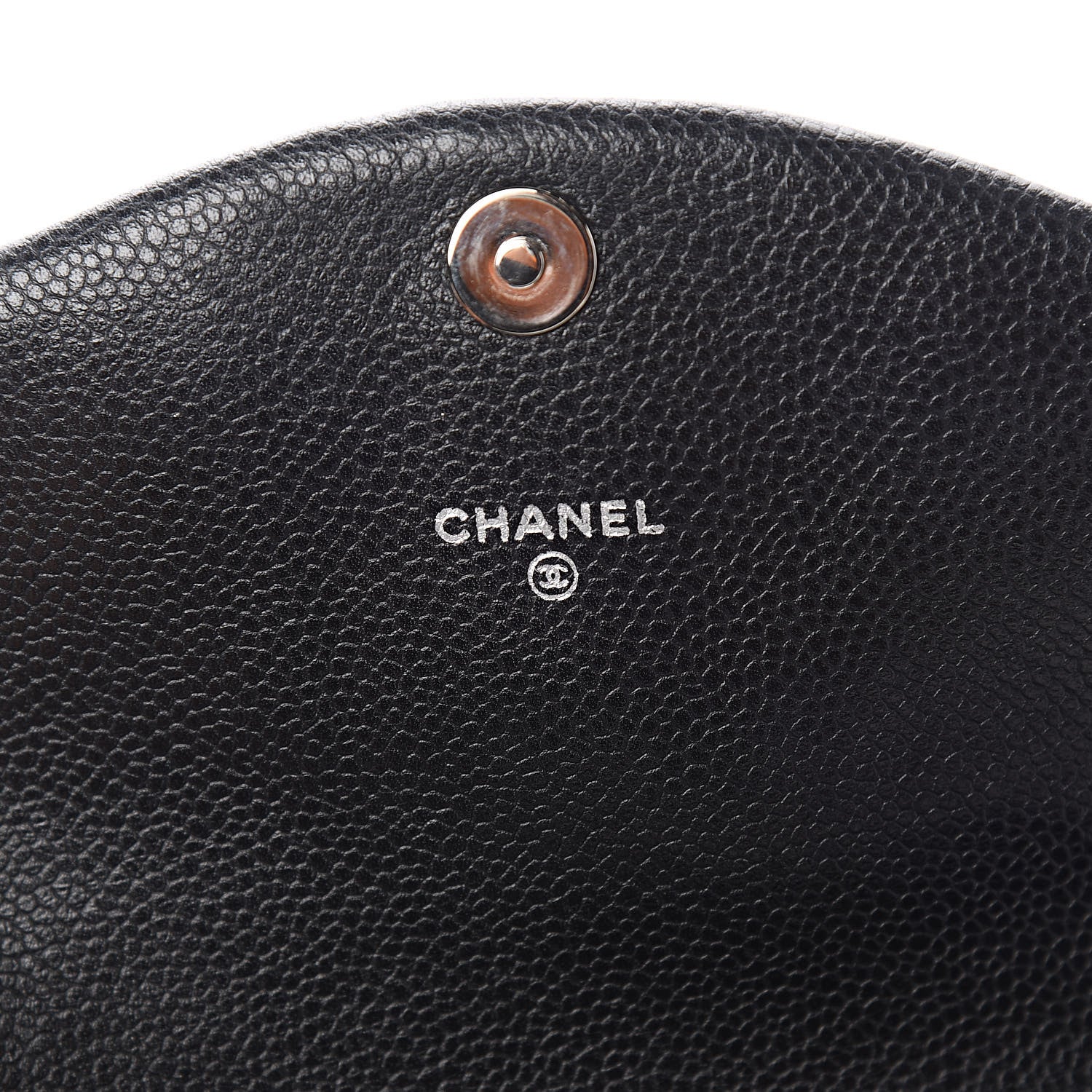 Chanel Caviar Half Moon Wallet On Chain WOC Black 6 of 12
