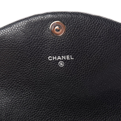 Chanel Caviar Half Moon Wallet On Chain WOC Black 6 of 12
