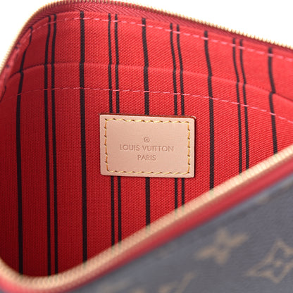 Louis Vuitton Monogram Neverfull MM GM Pochette Cherry 6 of 9