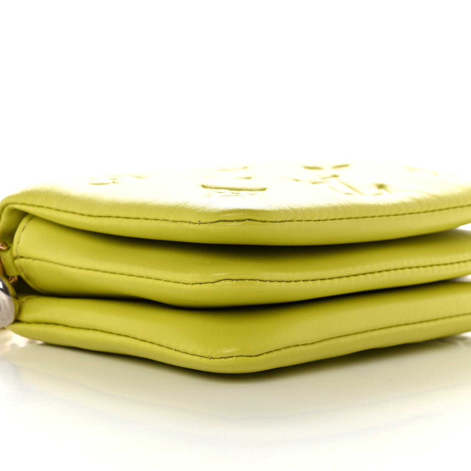 Louis Vuitton Lambskin Embossed Monogram Coussin Belt Vert Acide 8 of 8