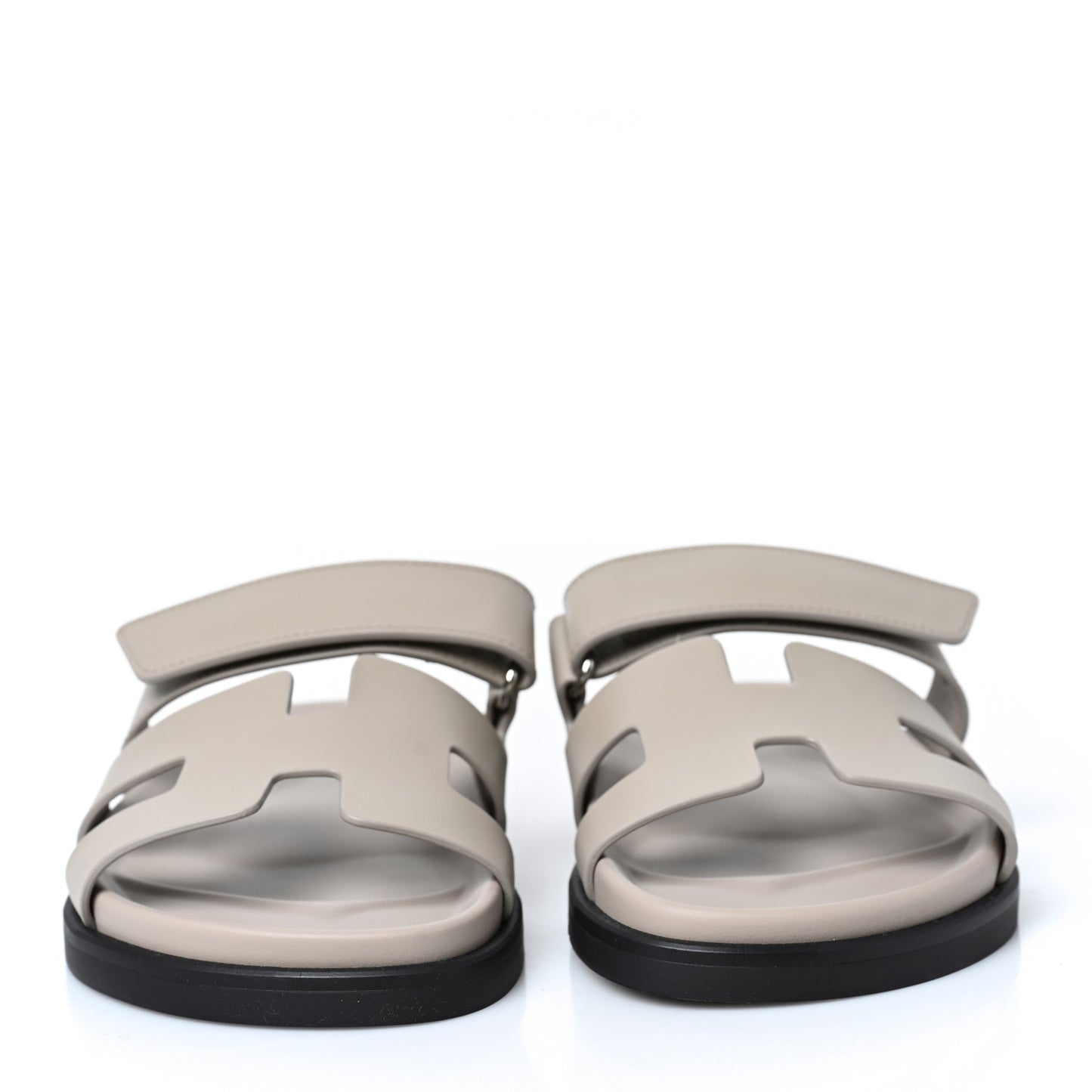 Calfskin Womens Chypre Sandals 36.5 Beige Mastic