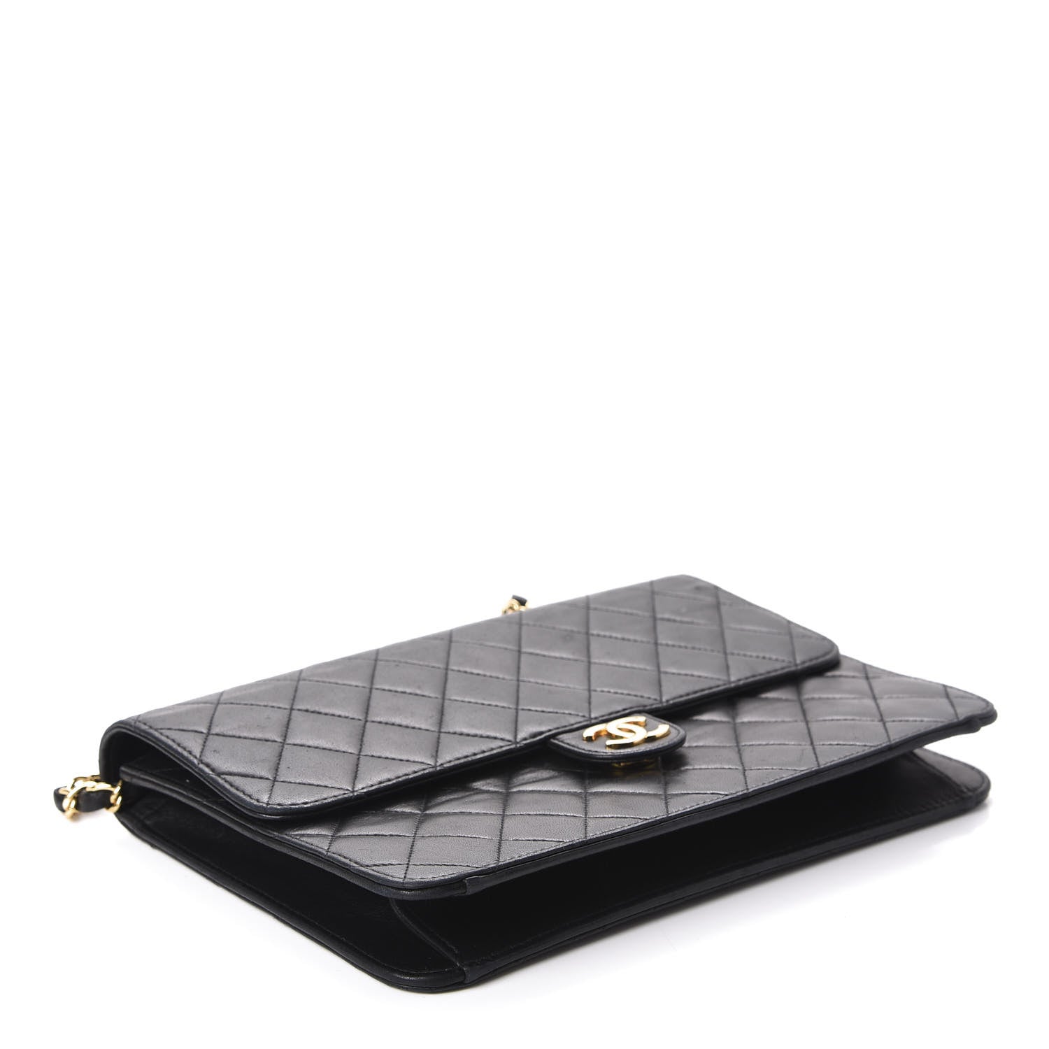 Chanel Lambskin Quilted Medium Single Flap Black 4 of 10