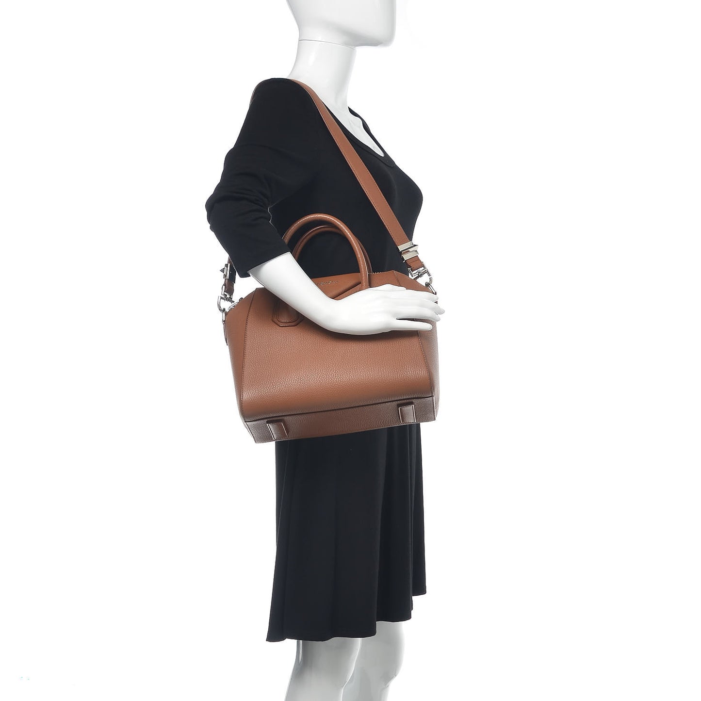 Sugar Goatskin Small Antigona Cognac