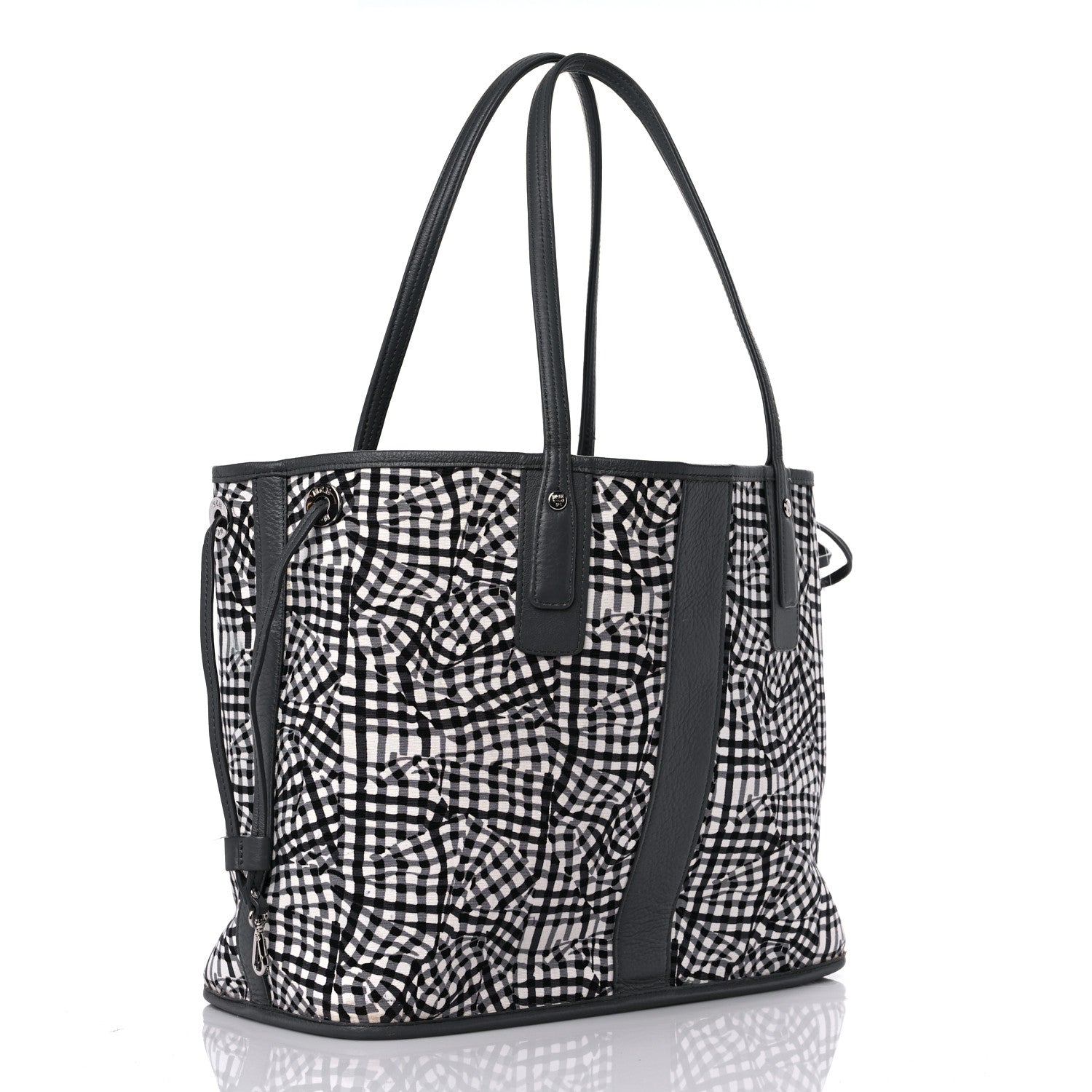 MCM Visetos Large Liz Reversible Shopper Tote Grey 15 of 19