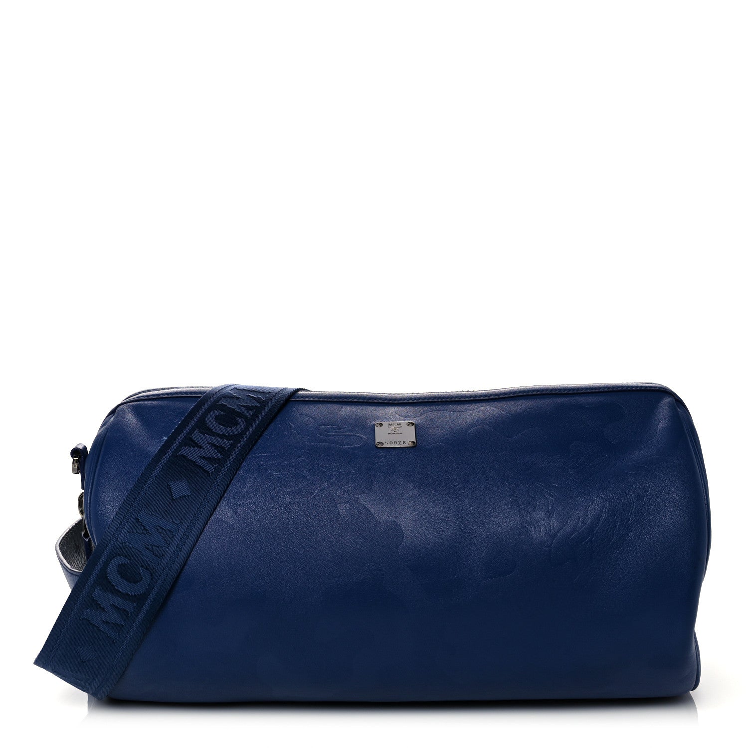 MCM Smooth Calfskin Lion Camo Crossbody Bag Blue 1 of 16