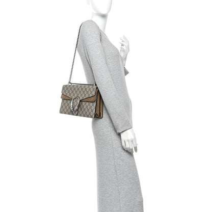 Gucci GG Supreme Monogram Small Dionysus Shoulder Bag Taupe 2 of 10