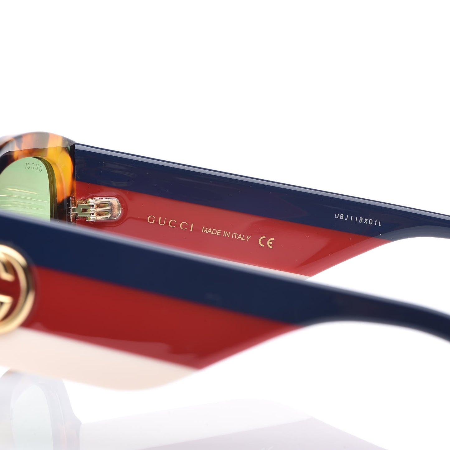 Acetate Web Oversized Frame Rectangle Sunglasses GG0276S Tortoiseshell