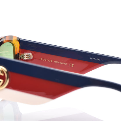 Gucci Acetate Web Oversized Frame Rectangle Sunglasses GG0276S Tortoiseshell 6 of 7