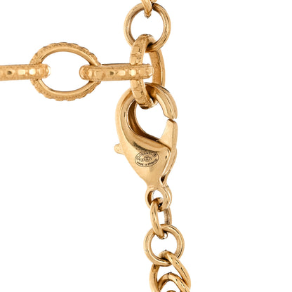 Chanel ID Dog Tag Charm Necklace Gold 5 of 5